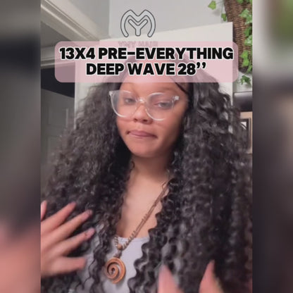 Wear Go Glueless Wigs Pre Cut 8x5 HD Lace Closure Wigs Human Hair Pre Plucked Deep Wave 13x4 Frontal Wigs Natural Black Pre Everything Wig