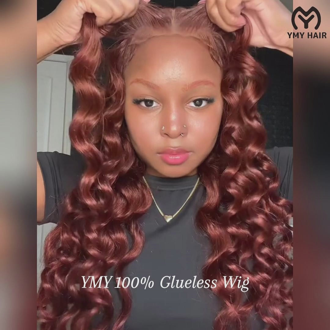 loose wave colored hd lace glueless wig