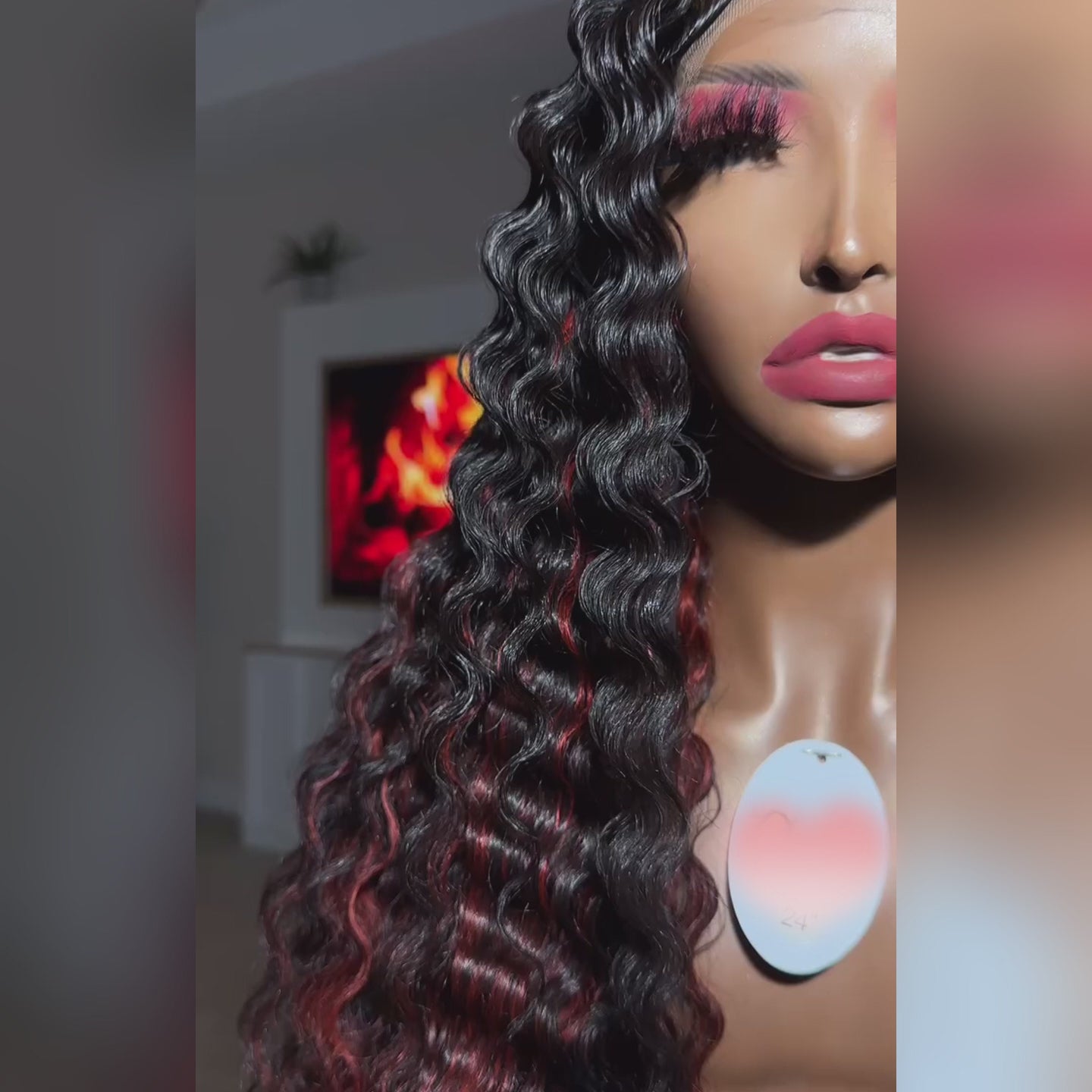 YMY Hair Two Tone Ombre Highlights Honey Blonde  8X5 13x6 HD Lace Front Colored Wigs Two Tones Curly 100% Human Hair