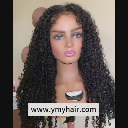 4C Edges Hairline Deep Wave 5×5 13×4 Lace Front Wig Glueless Lace Wig