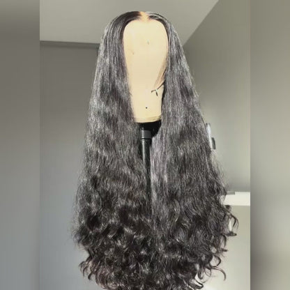 300% Density 8X5 HD Lace Wig Water Wave Deep Wave Wigs  Virgin Human Hair Transparent Lace Front Wig