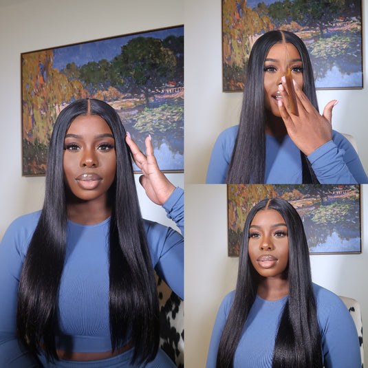 Pre Cut Lace Closure Wigs