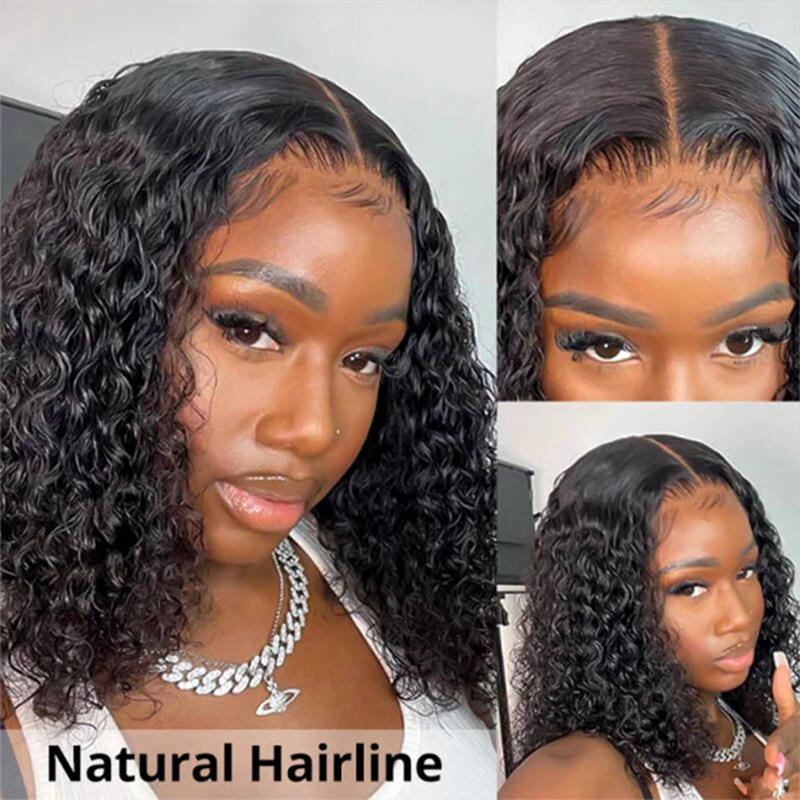 t part bob lace glueless water wave wig