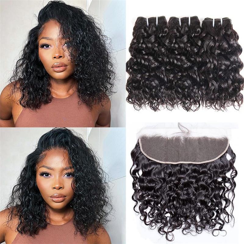 Water Wave 13x4 HD Lace Frontal Unprocessed Virgin Hair