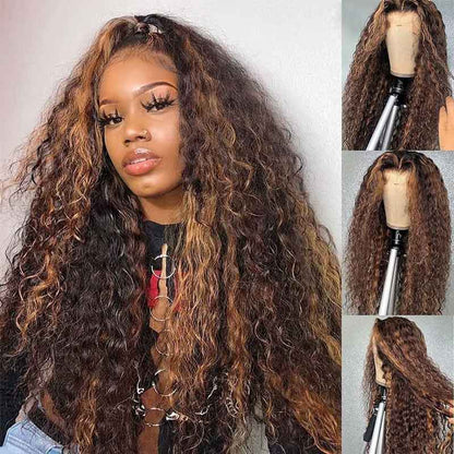 [Invisible Strap Adjustable] Highlight Colored Wig Invisi-Strap Snug Fit 360 HD Lace Frontal Wig Bleached Knots 5x8/13x4 Glueless Wig